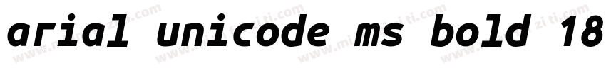 arial unicode ms bold 1814字体转换
